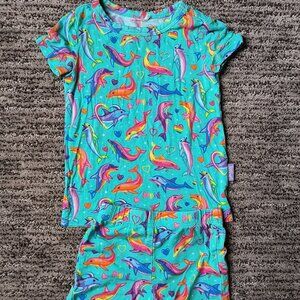 Posh Peanut Lisa Frank Dancing Dolphin pajamas